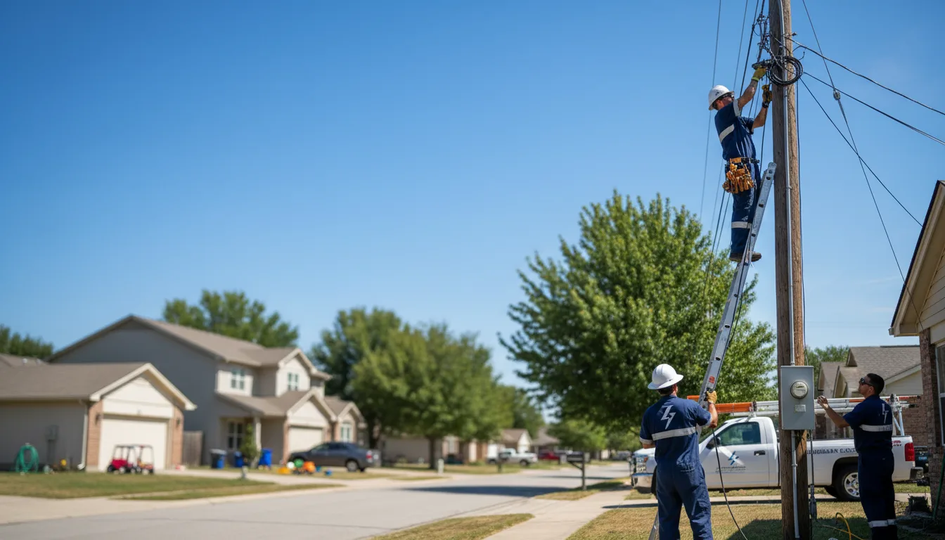 Residential electrician providing installation services in Central, AZ